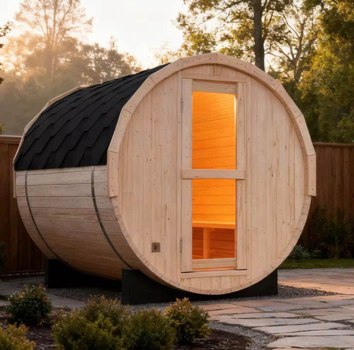 Outdoor Barrel Sauna 4 Person